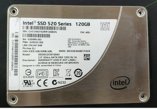 intel 固態硬盤數據恢復